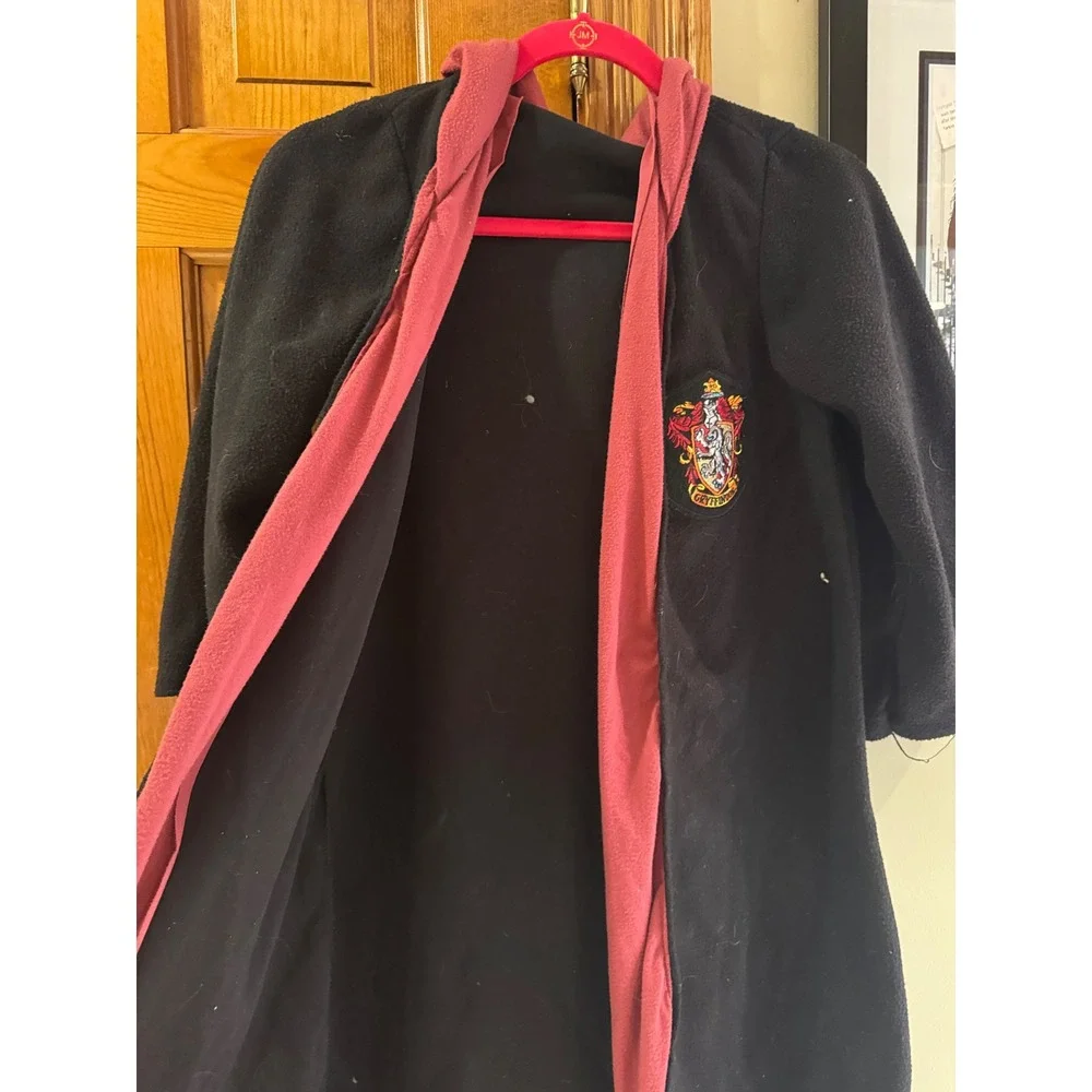 Harry Potter Rubies Deluxe‎ Gryffindor Robe Kids Medium Black Burgundy Fleece